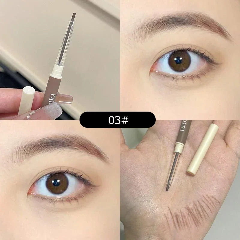 Waterproof Double-ended Eyebrow Pencil Long-lasting Ultra Fine