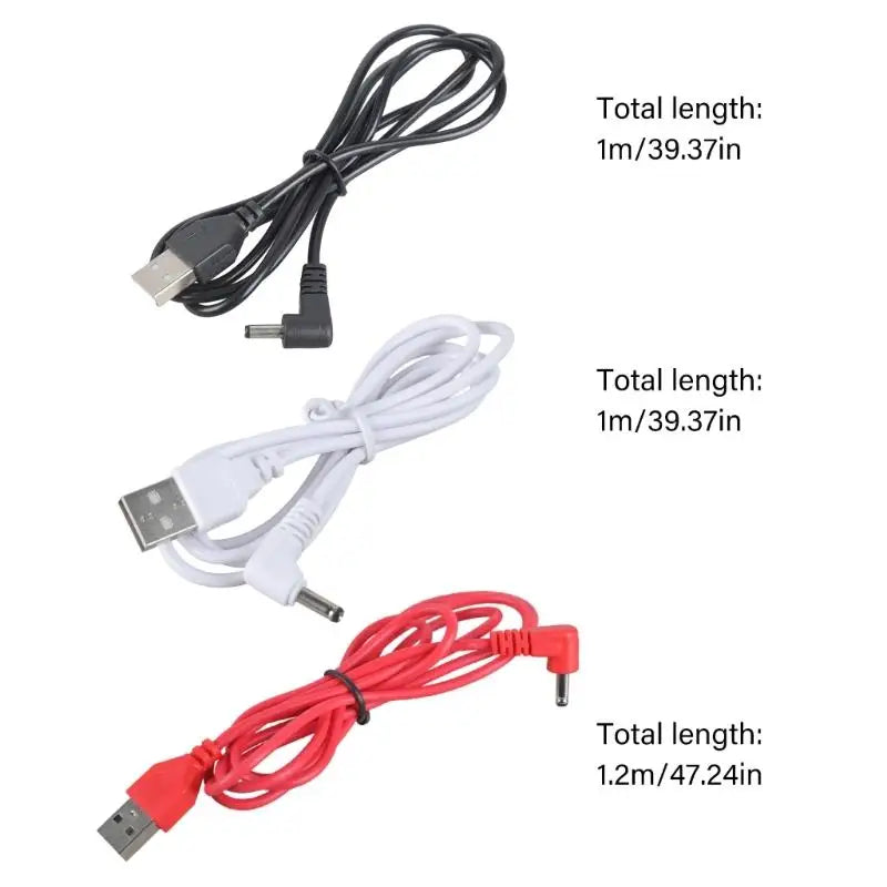 5V USB To 3.5x1.35mm Right Corner Power Cord For Sound Devices LED Radiances Admirers With 1M Plastic Cable Zpaxo