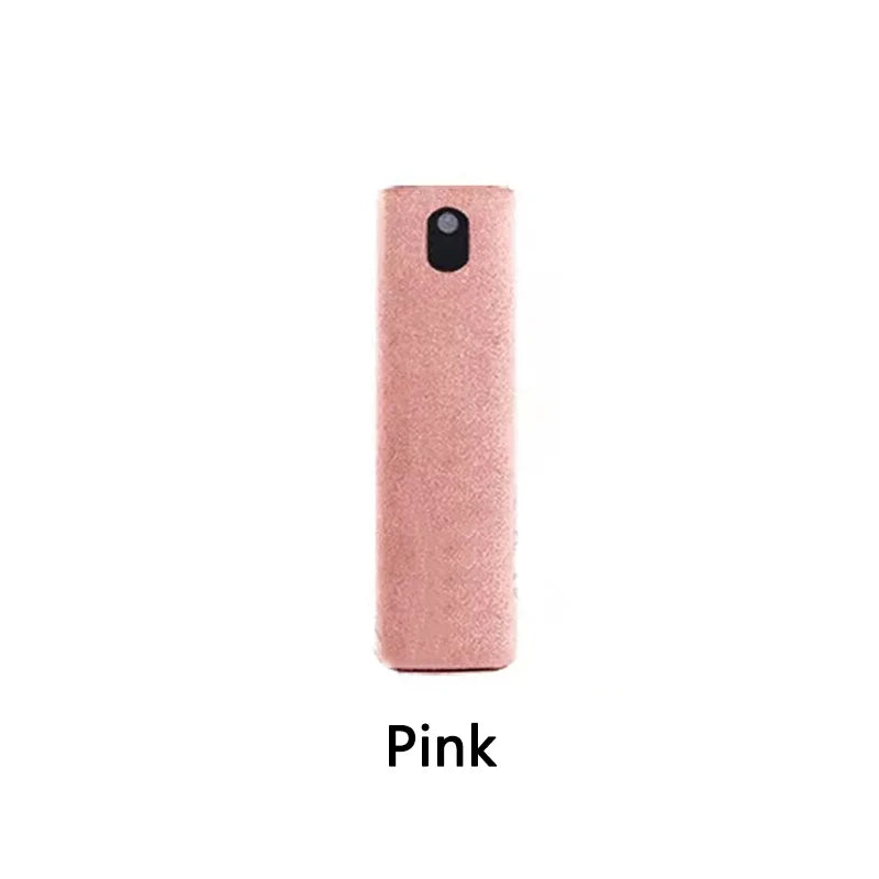 1 Phone Screen Cleaner Spray Portable Tablet Mobile Touch Microfiber Zpaxo Pink-With Liquid