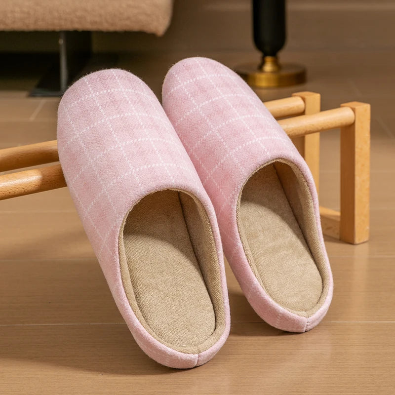 Men's Autumn&spring Home Anti-skid Slippers Lightweight Quiet Zpaxo Pink 40-41