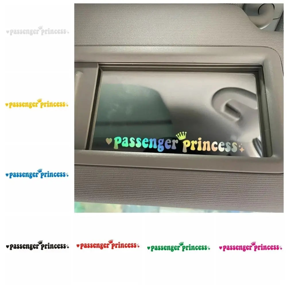 Passenger Princess Car Stickers Self Adhesive Reflective Decals Zpaxo