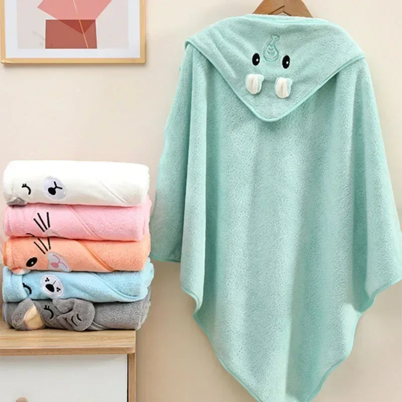 Soft Hooded Baby Bath Towel – Newborn Swaddle Wrap Blanket Hooded Baby Towel Zpaxo