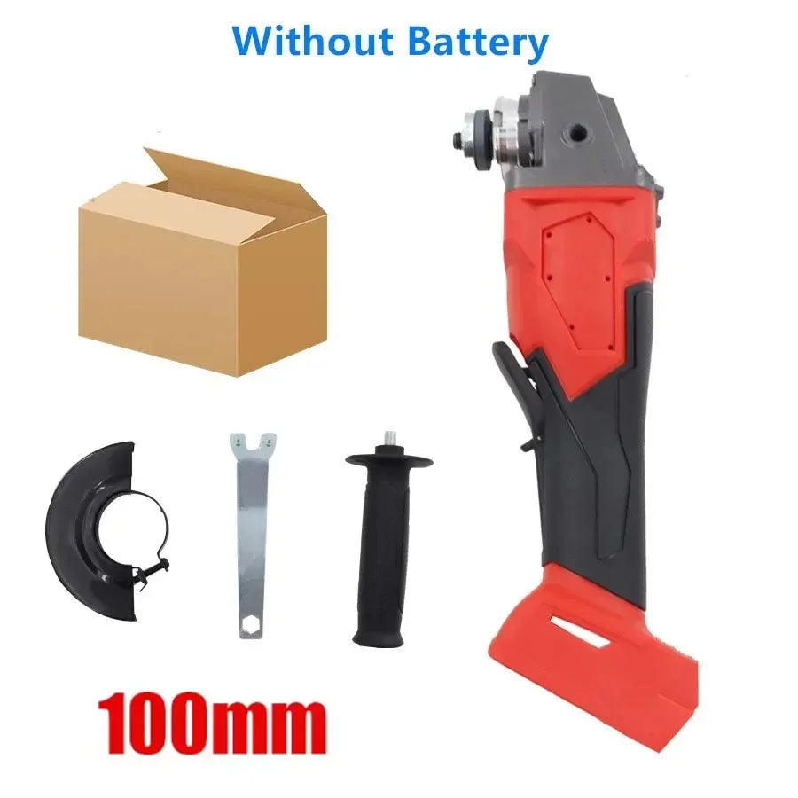 Fit Milwaukee 18V Battery Brushless Angle Grinder 3 Gears 100 Zpaxo No battery-100mm