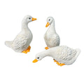 3Pcs Garden Decor Miniature Cute Resin Animal Figurines Duck Statues Home Decor for Bookshelf Farmhouse Outside Balcony Indoors Zpaxo Default Title