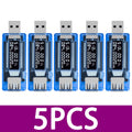 USB Voltage Current Meter Voltmeter Ammeter Battery Capacity Tester Zpaxo 5PCS