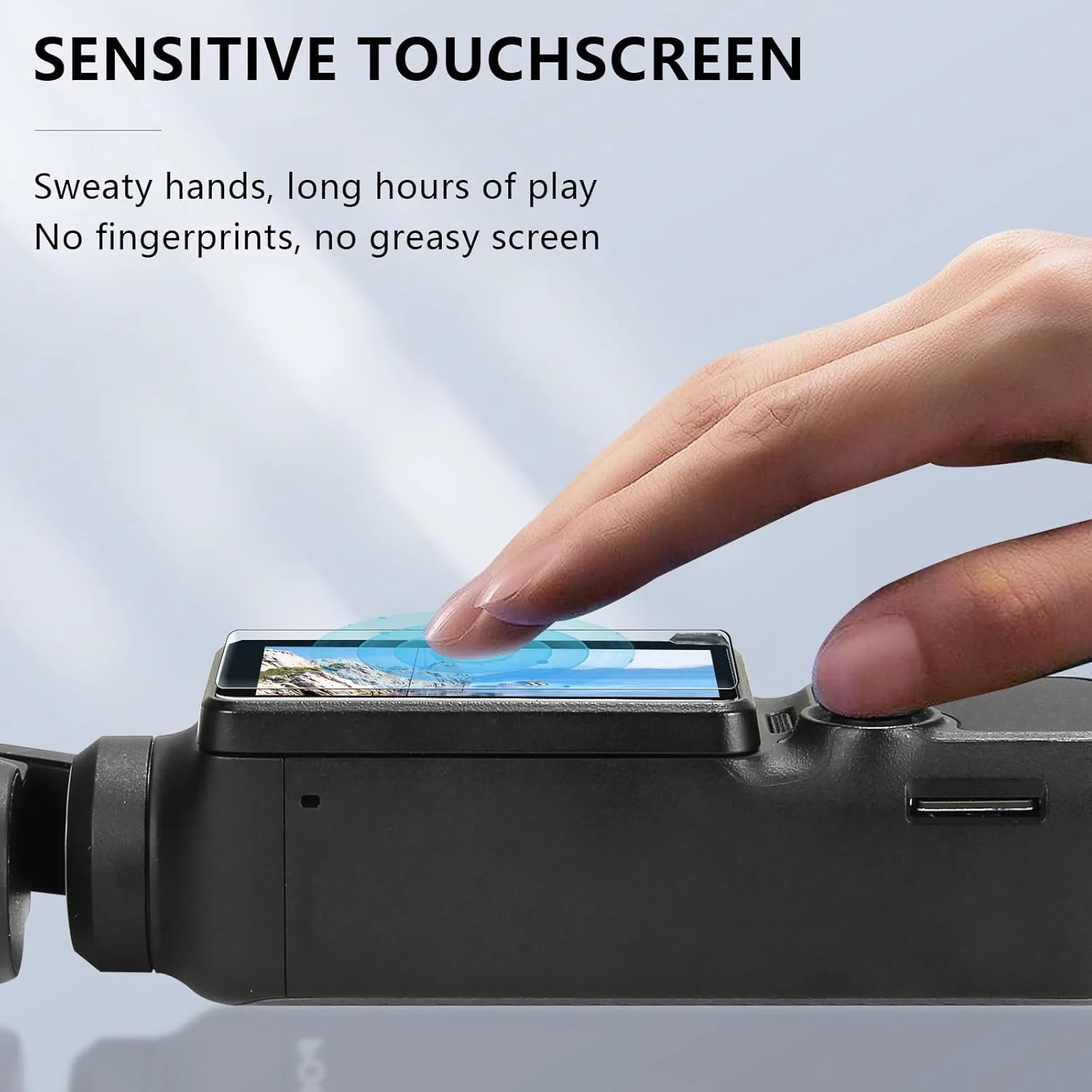 1- Tempered Glass Film DJI OSMO Pocket 3 Screen Protector 9H Hardness