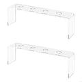 Clear Acrylic Wine Display Stands Countertop Organization Durable
