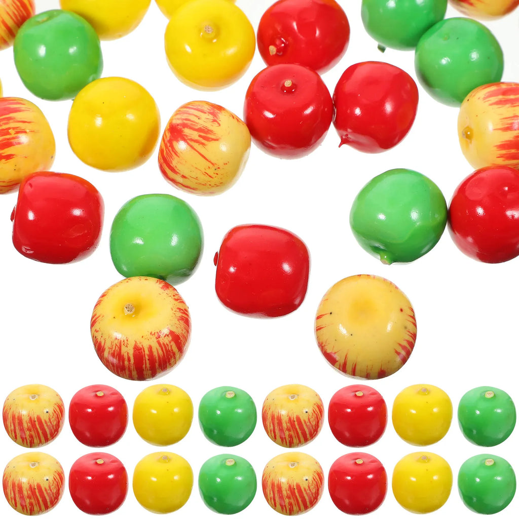 Realistic Foam Mini Apples Artificial Fruit Decor Home Kitchen Party