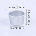 5Pcs Performance Aluminium Mini Round Cheesecake Pan 2Inch Cheesecake Pan Cupcake Pan Muffin Pan Desserts Cake Baking Pan Zpaxo J230902-W-5