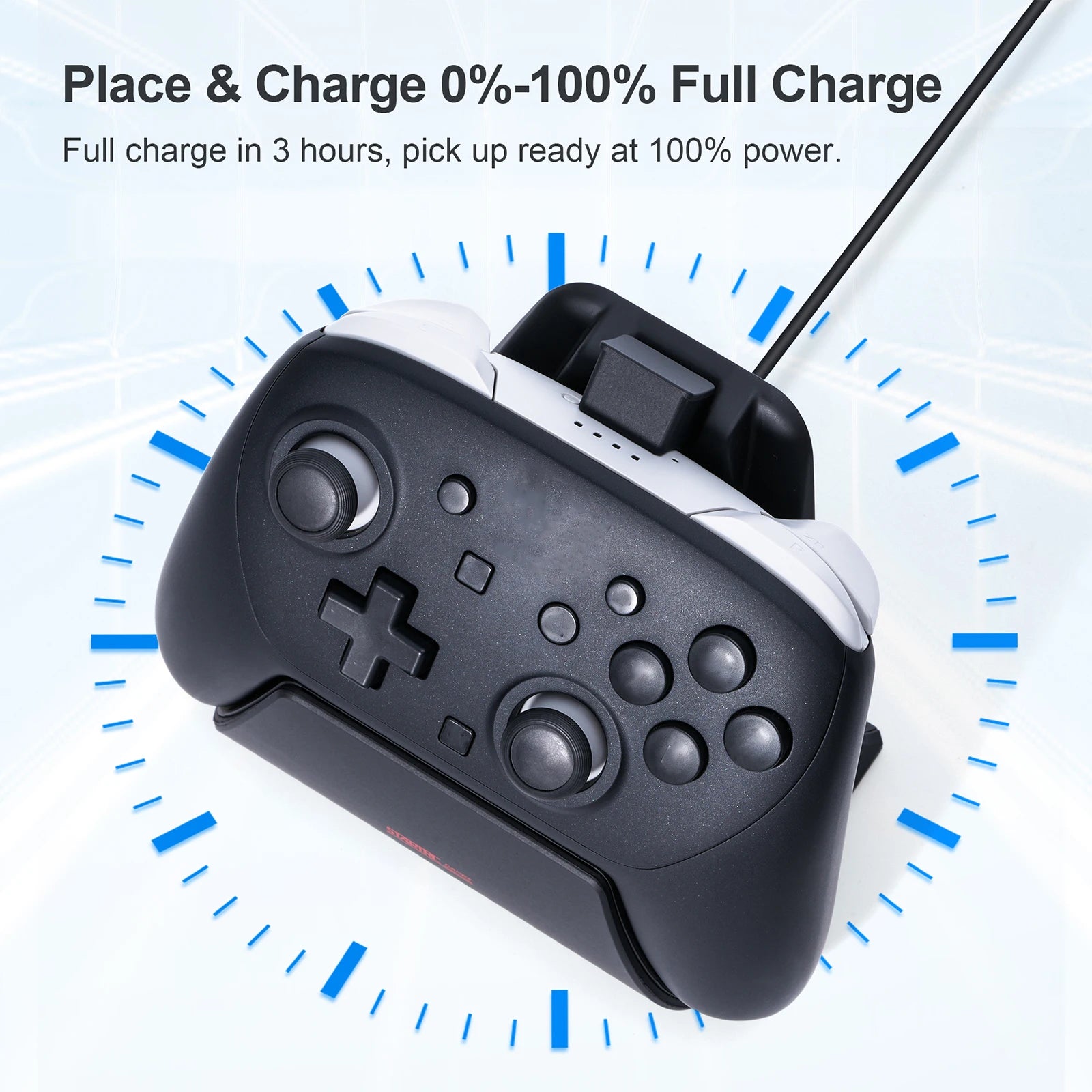 Controller Charger Stand Compatible Switch 2 Charging Dock Base W LED