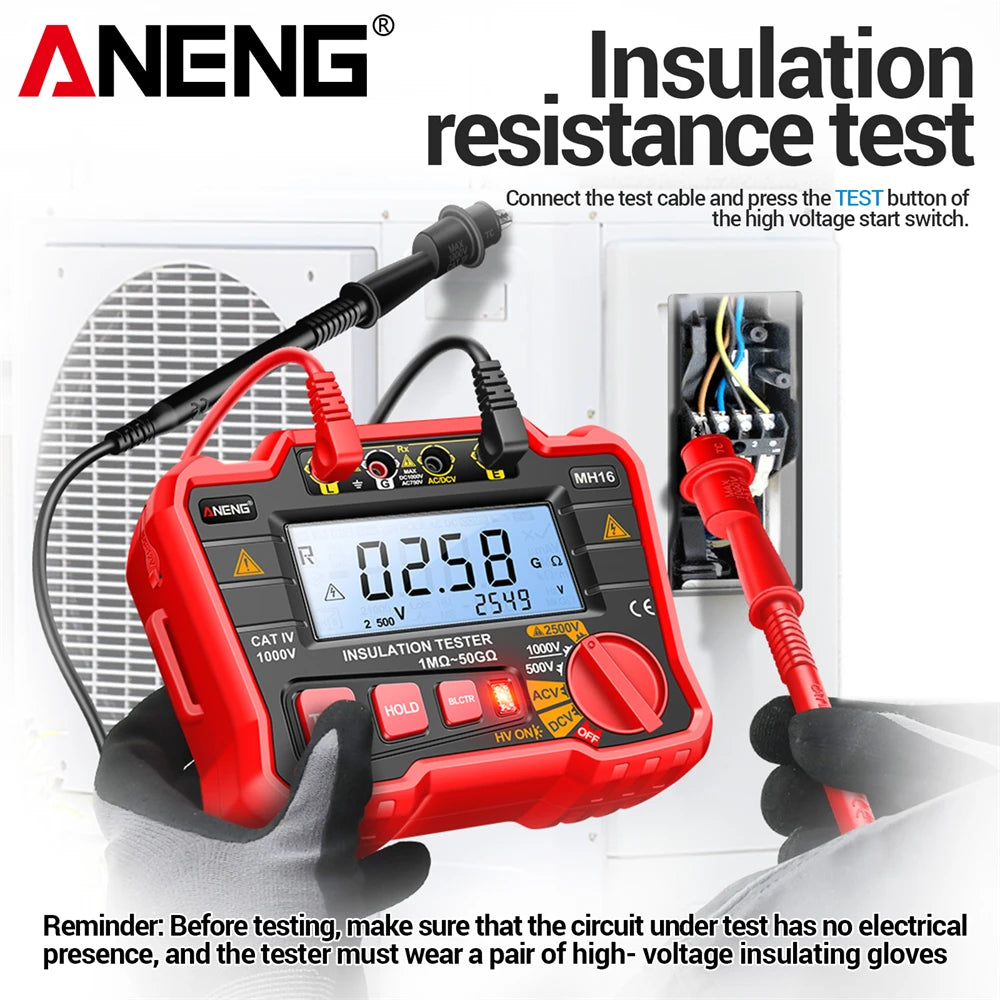 Test Tools ANENG MH16 Insulation Resistance Meters AC DC Voltage