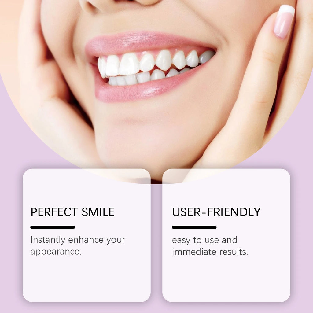 Silicone Denture Set Fit Temporary Orthodontic Teeth Dentures Fake Tooth Oral Hygiene Care Whitening Dentures Simulation Braces Zpaxo