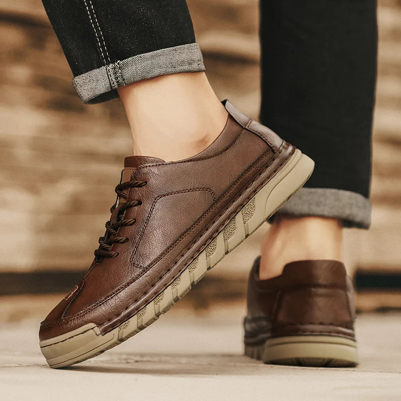 Men's Casual Sneakers Luxury Trainer Shoes Breathable Race Running