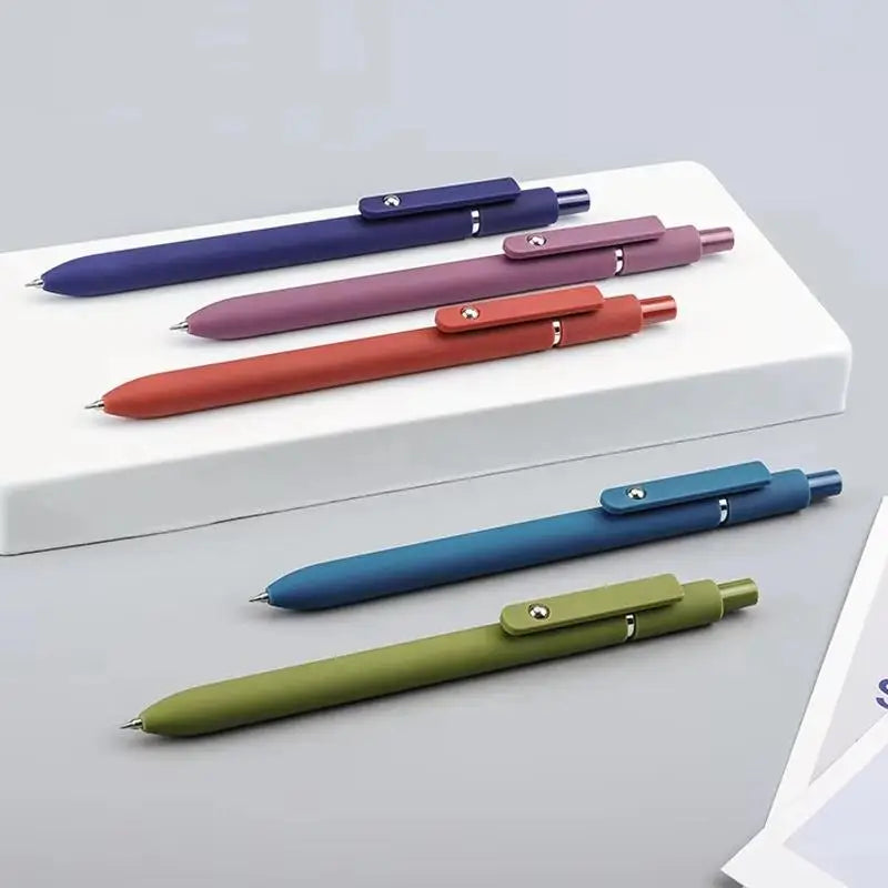 5-Color Gel Pen Fine Point Quick-dry Smooth Writing Ballpoint Pens