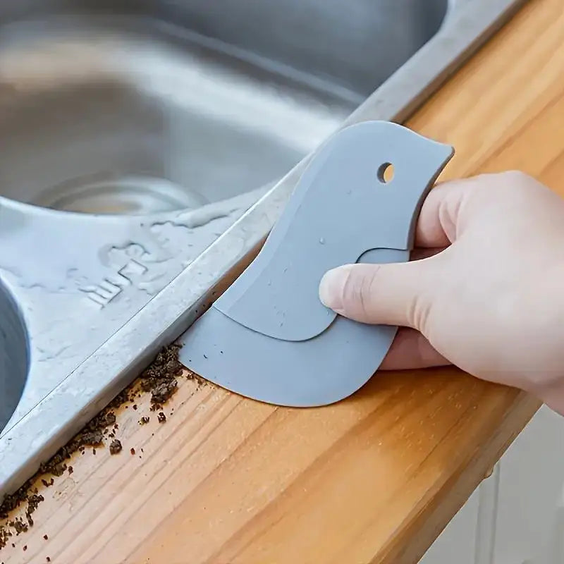 Penguin-Shaped Soft Scraper, Multifunctional Kitchen Cleaning Tool, No Battery Required, for Grease and Baking, Easy to Use Zpaxo