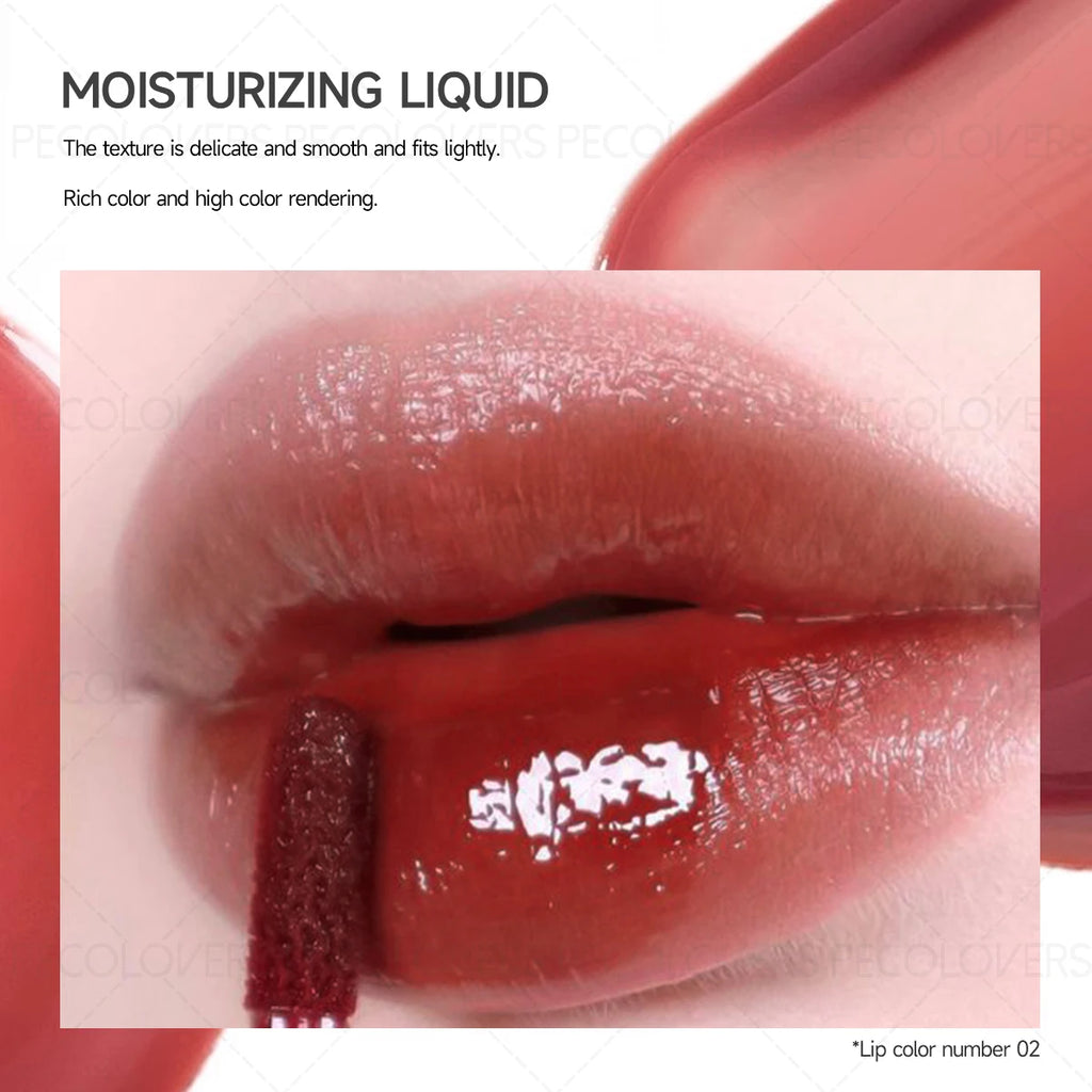 1PC Waterproof Moisturizing Lip Gloss, Mirror Luster, Jelly Lip with Sparkling Dew, Durable Waterproof And Stain-Resistant Zpaxo