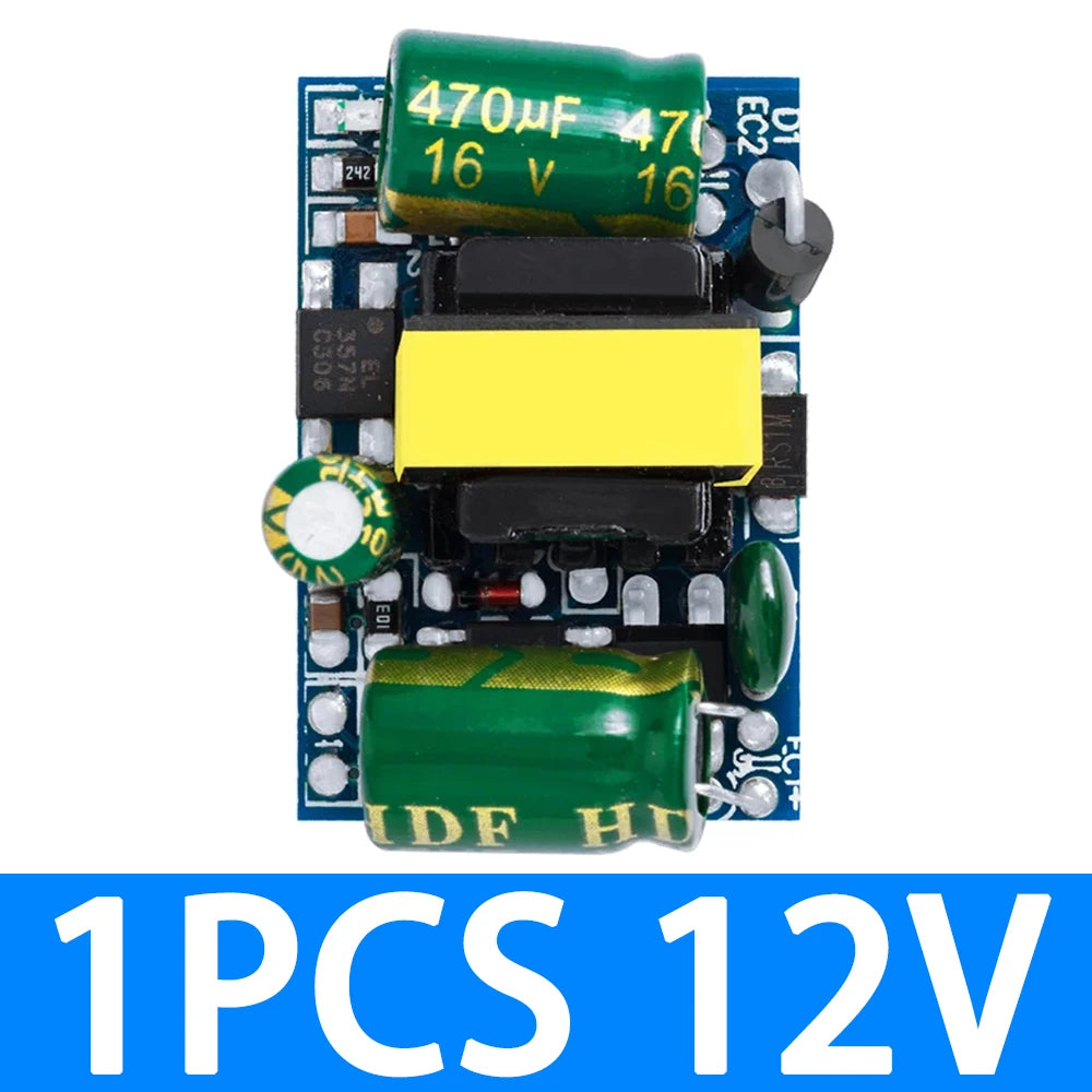 5W 450mA 12V 5V AC DC Step Down Buck Module Arduino DIY Electronics Zpaxo 1PCS 12V