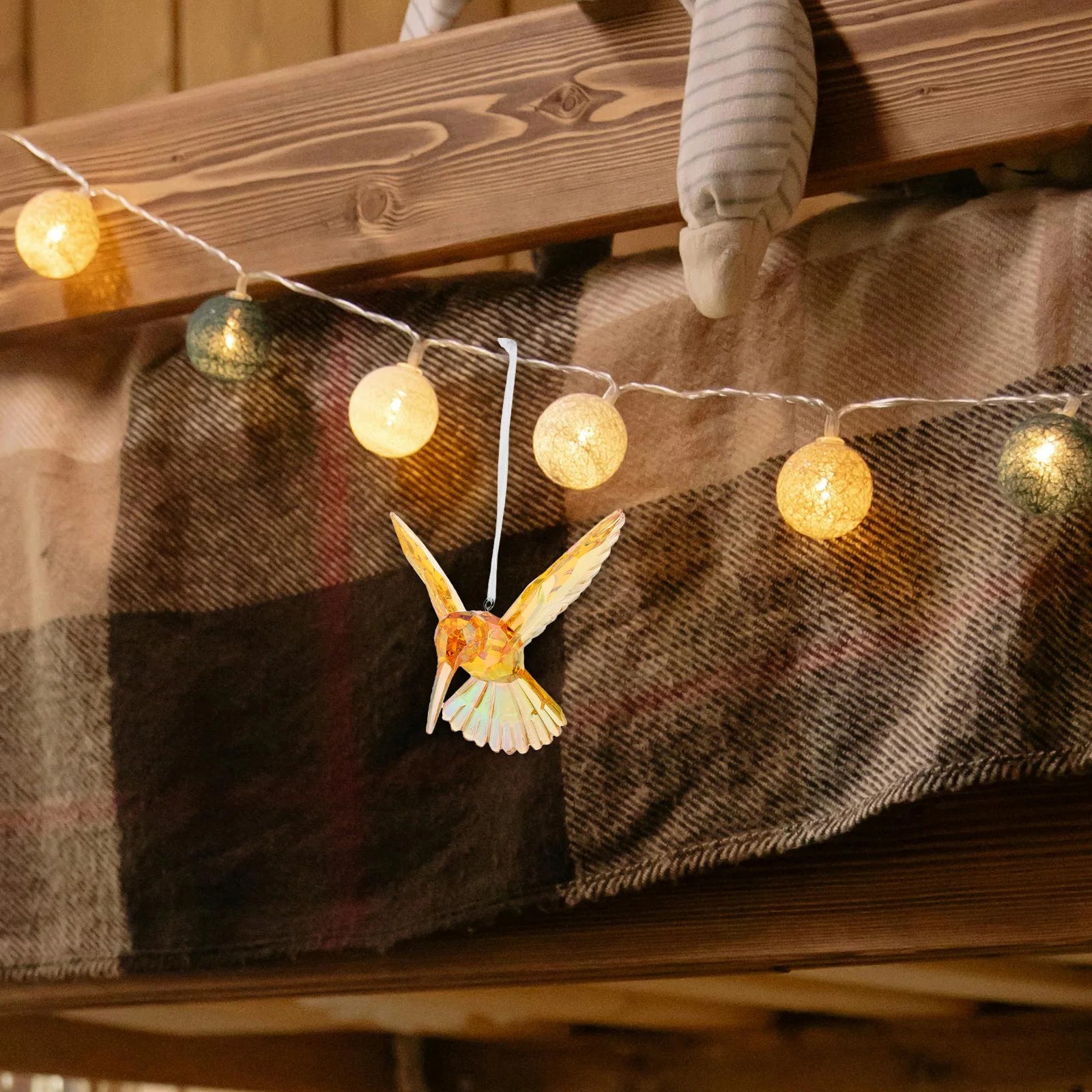 Transparent Bird Hanging Ornament Acrylic Hummingbird Pendant