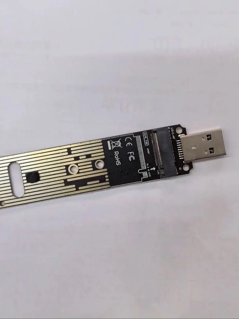 M.2 NVME SSD to USB 3.1 Adapter PCI-E to USB-A 3.0 Internal Converter Card JMS583 Chip 10Gbps USB3.1 Gen 2 for PCI-E/M.2 SSD Zpaxo
