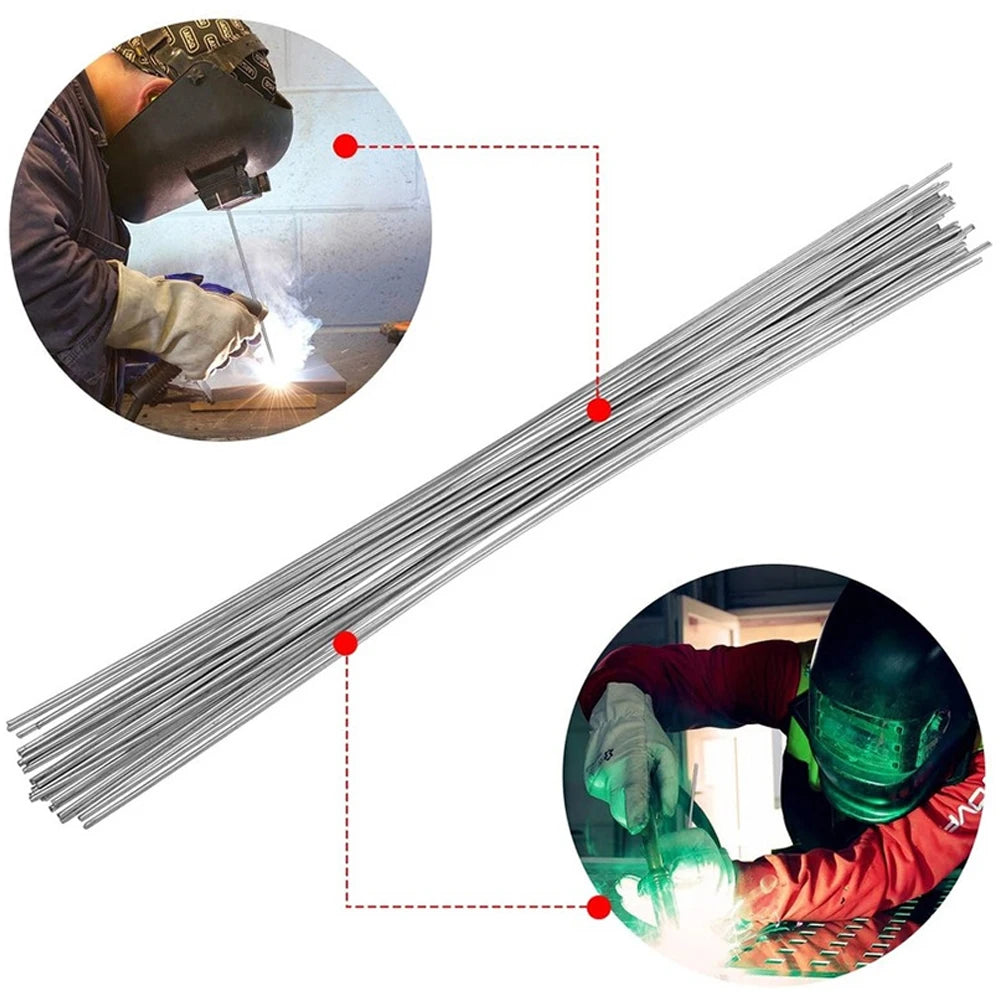 50 Pcs Aluminum Welding Rods Low Temperature Aluminum Wire 13 Inch Universal Aluminum Repair Rods Household Brazing Rods Weld Zpaxo