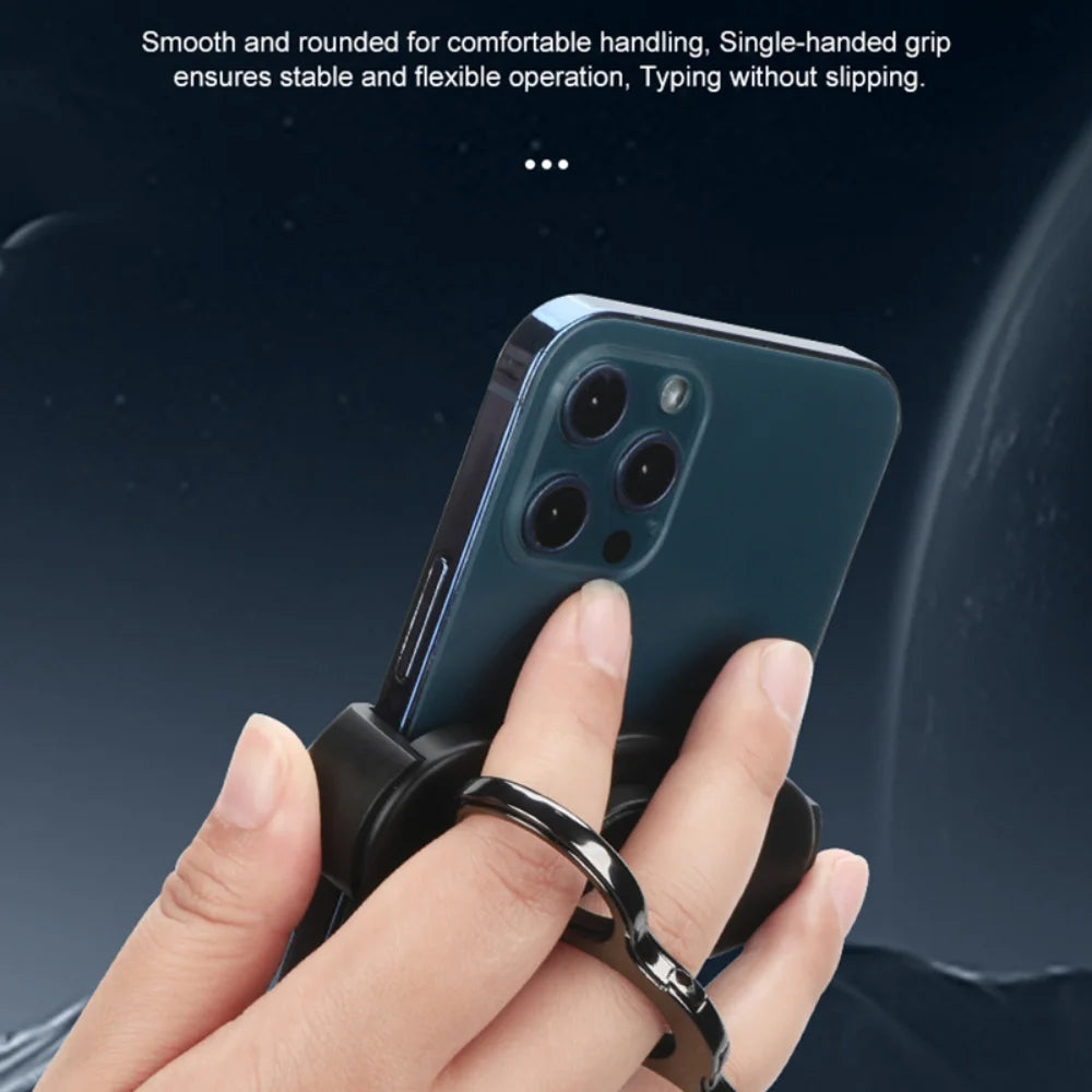 Multi Functional Foldable Phone Stand 360 ° Rotating Stand With Three Ring Support Metal Detachable Portable Phone Holder Zpaxo