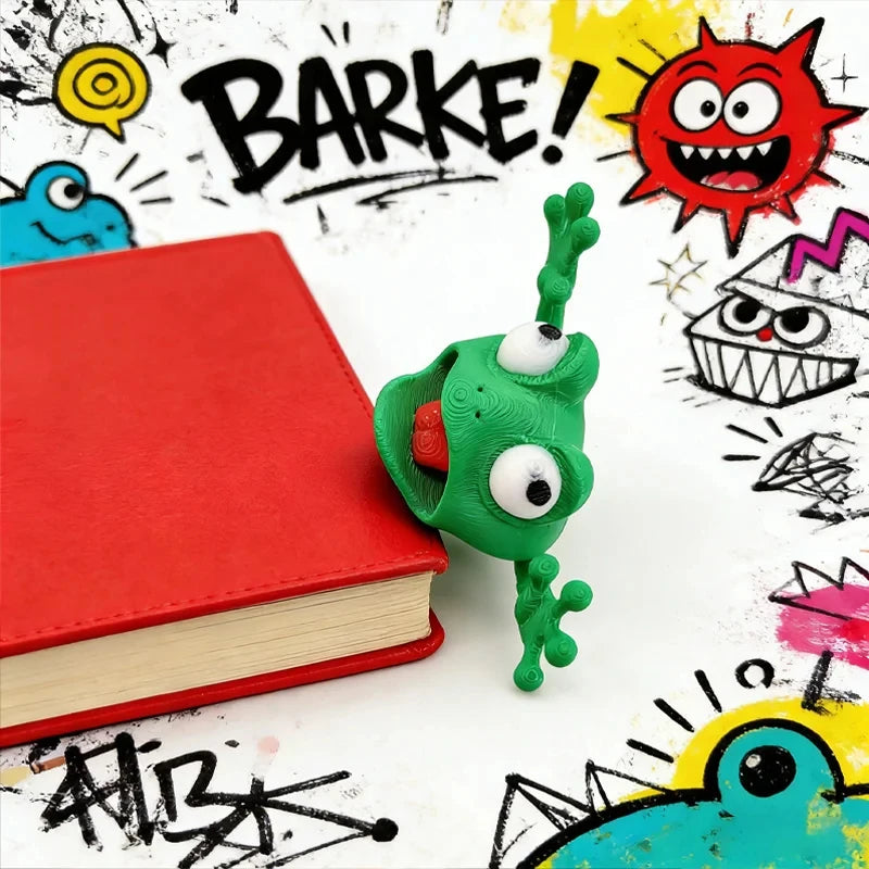 Funny Frog Pop-up Bookmark Creative 3D Cartoon Animal Reading Office