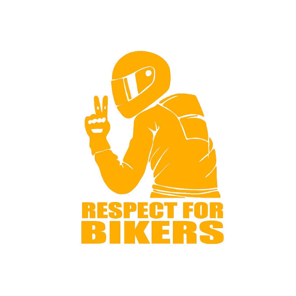 3D Reflective Biker Vinyl Sticker – Car & Motorcycle Decal