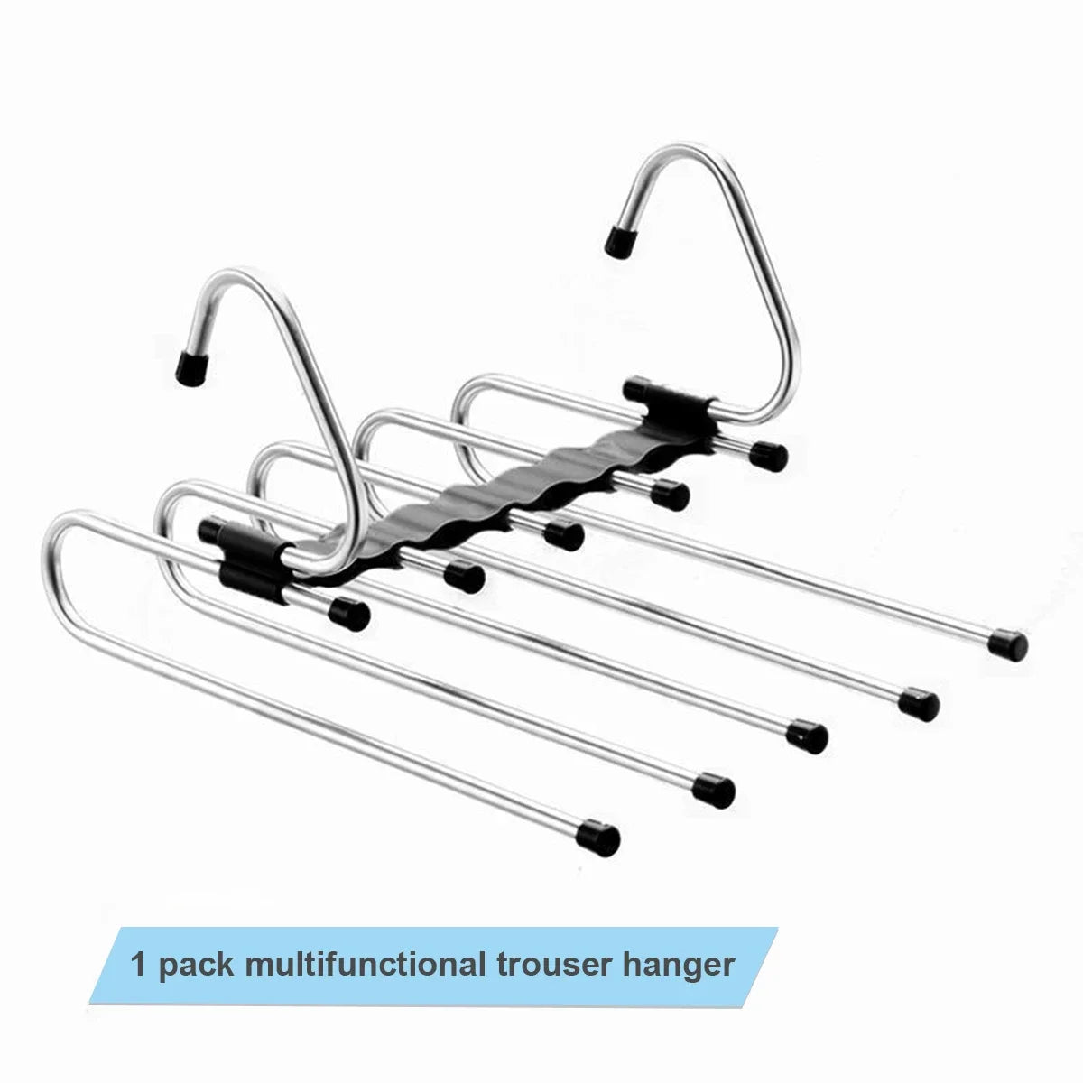 Stainless Steel Retractable Trouser Rack Folding Multi-functional