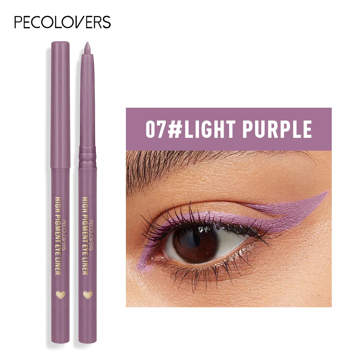 1PC Matte Black Green Waterproof Eyeliner Pencil Sweatproof Quick Dry Easy To Wear High Pigment Eye Liner Pen Eye Makeup Tool Zpaxo 07