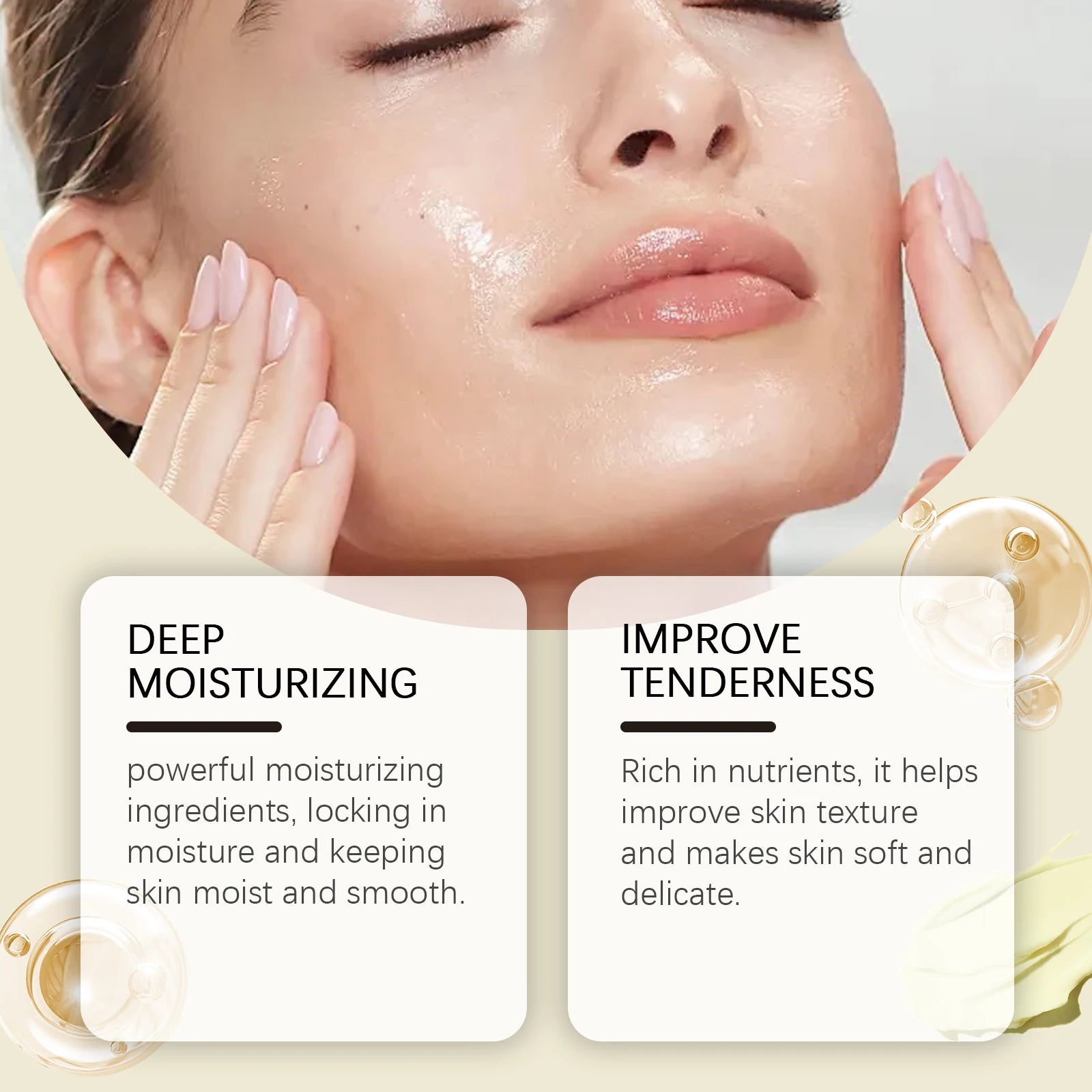 Beef Tallow Honey Balm Moisturizing Hydrating Face Cream Body Lotion Fades Fine Lines Tighten Soothen Brightening Facial Skin Zpaxo
