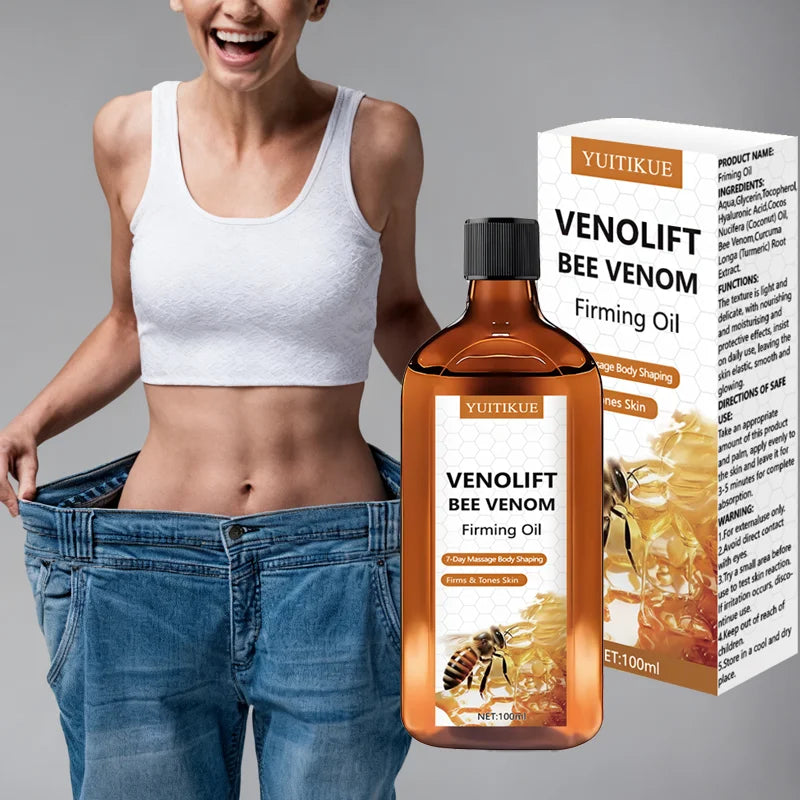 YUITIKUE Bee Venom Firming Body Oil 100ml – Slim & Contour Body Firming Oil Zpaxo