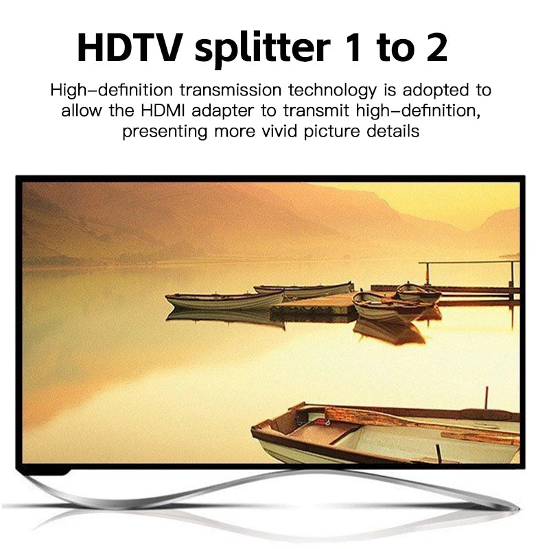 HDTV 2 1080P Splitter Adapter Male Female Head HD Conversion Cable Zpaxo