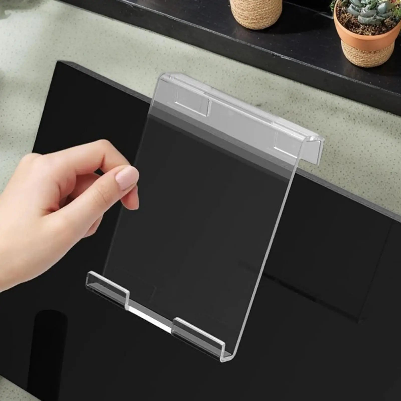 Book Holder Treadmill Clear Acrylic Exercise Bike Phone Stand Home