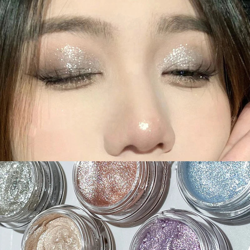 Glitter Eyeshadow Long Lasting Waterproof Pearlescent Shimmer Body Zpaxo
