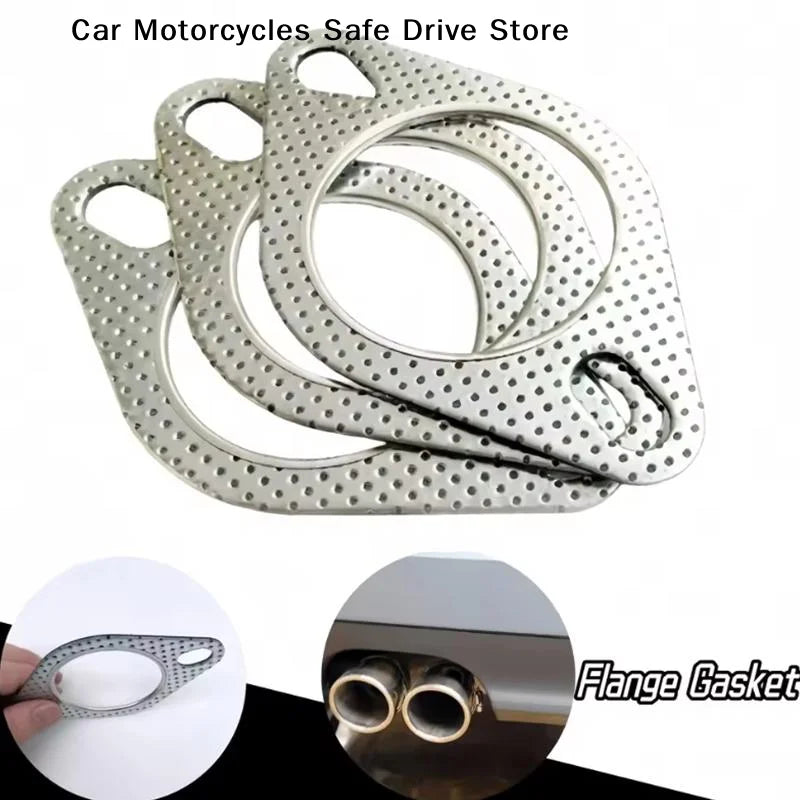 CM1Pc Durable Temp Reinforced Exhaust Flange Gasket Universal Fit Car