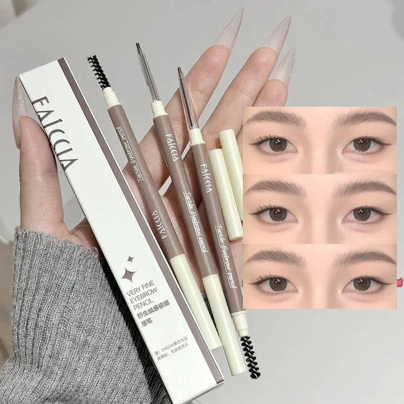 Waterproof Double-ended Eyebrow Pencil Long-lasting Ultra Fine