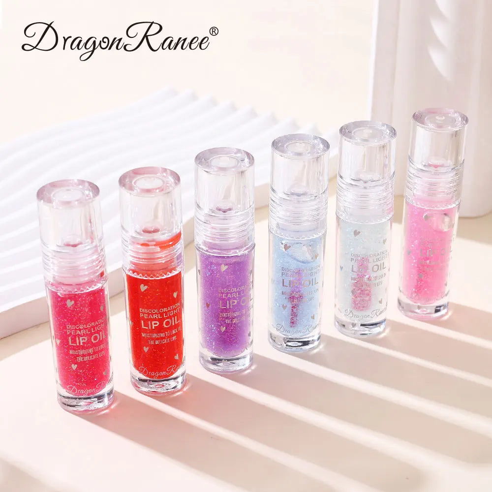 Lip Oil, Lip Gloss, Long-Lasting Moisturizing Tinted Lip Oil, Natural Color, Soft and Smooth Lips, Non-Sticky Glossy Finish, Lipstick Base Lip Gloss Zpaxo