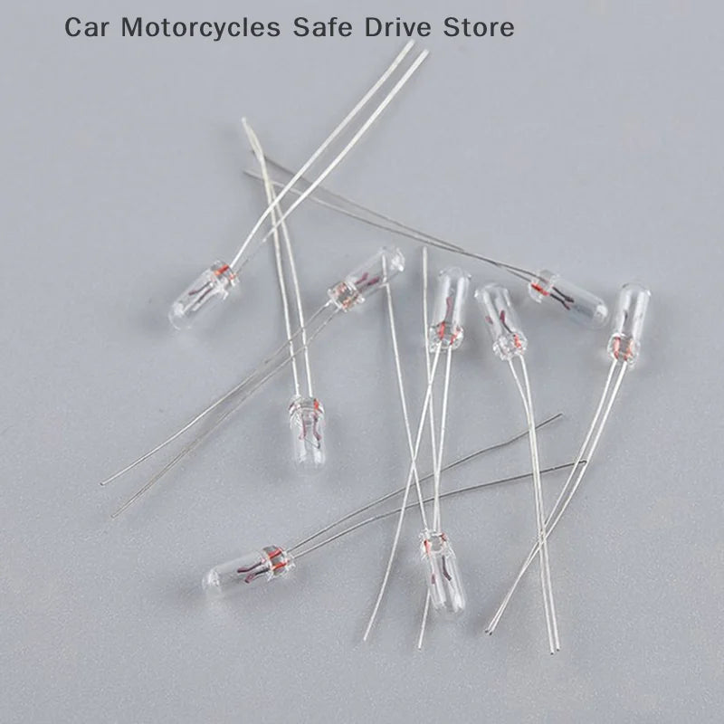 CM25PCS Clear 12V Mini Bulb Wheat Rice Bulbs Switch Button Indicator