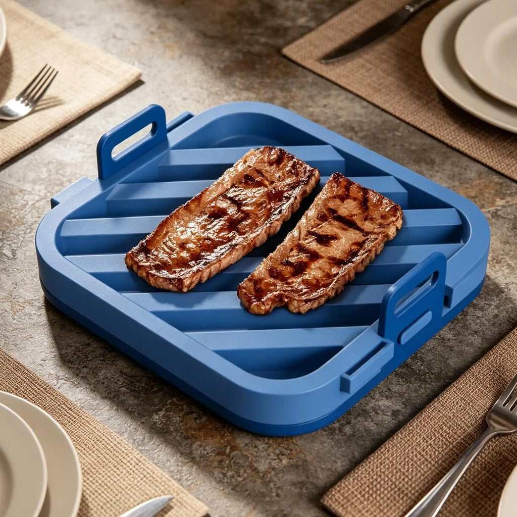 Silicone Roasting Rack Air Fryer Baking Tray with Oil Drain Air Fryer Silicone Roasting Rack for Baking Kitchen Cooking BBQ Zpaxo