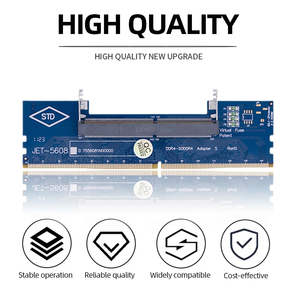 Laptop Desktop RAM Adapter DDR3 DDR4 SO-DIMM DIMM Converter Memory