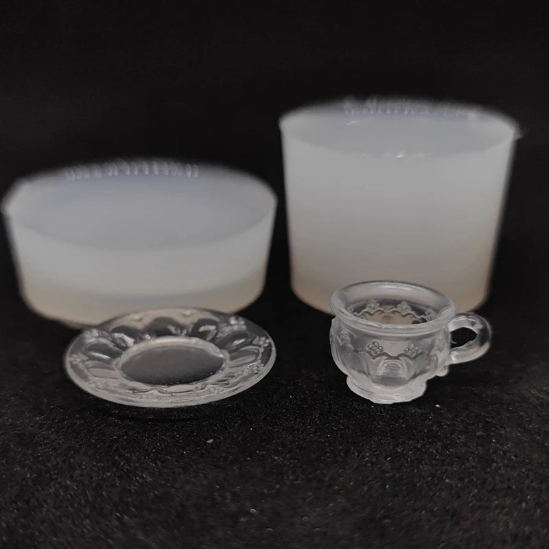 Dollhouse Food Play Miniature Tea Cup Silicone Mold UV Epoxy Turnover Zpaxo A1