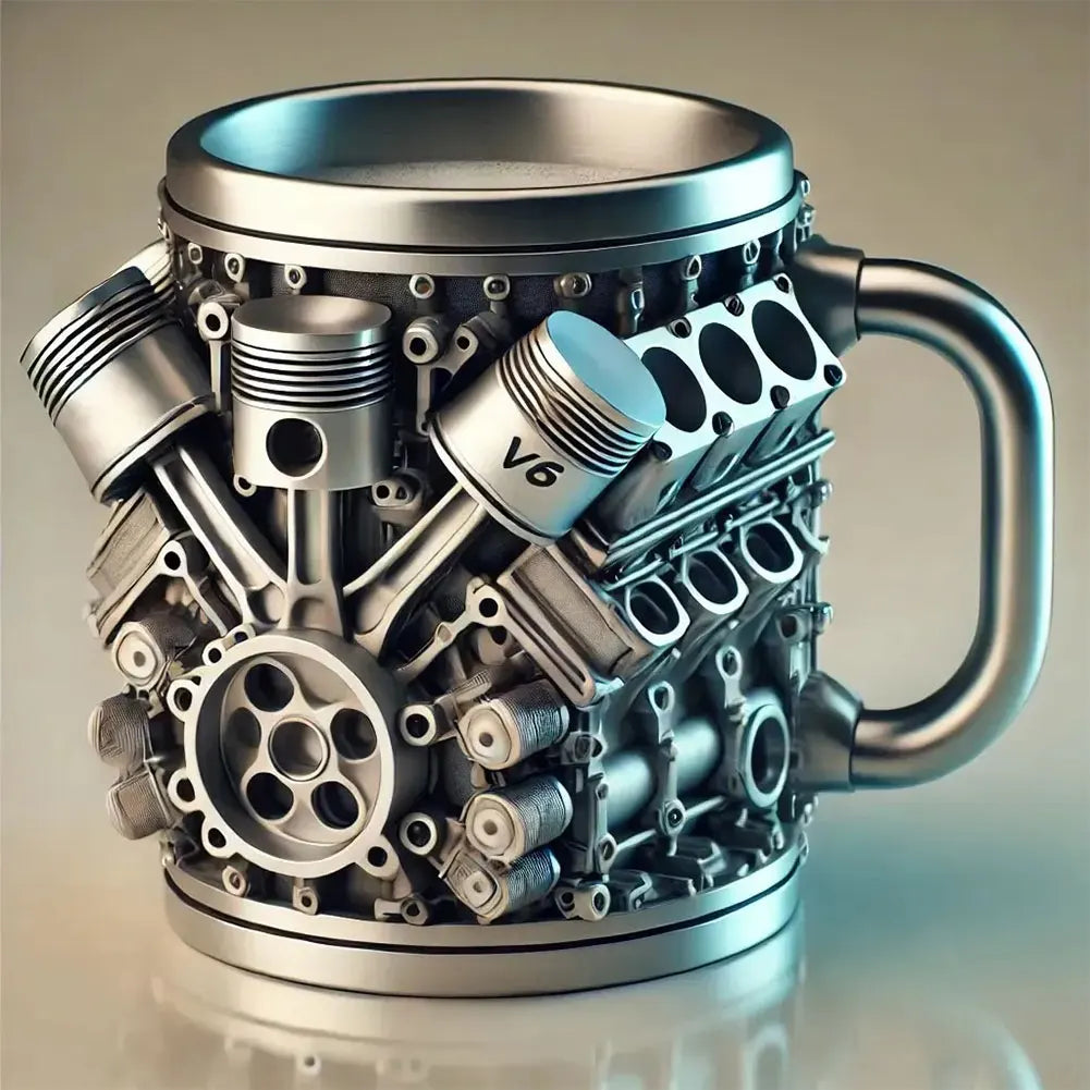 Car Engine Coffee Cup Stainless Steel Mug Cocktail Gifts Men Lovers