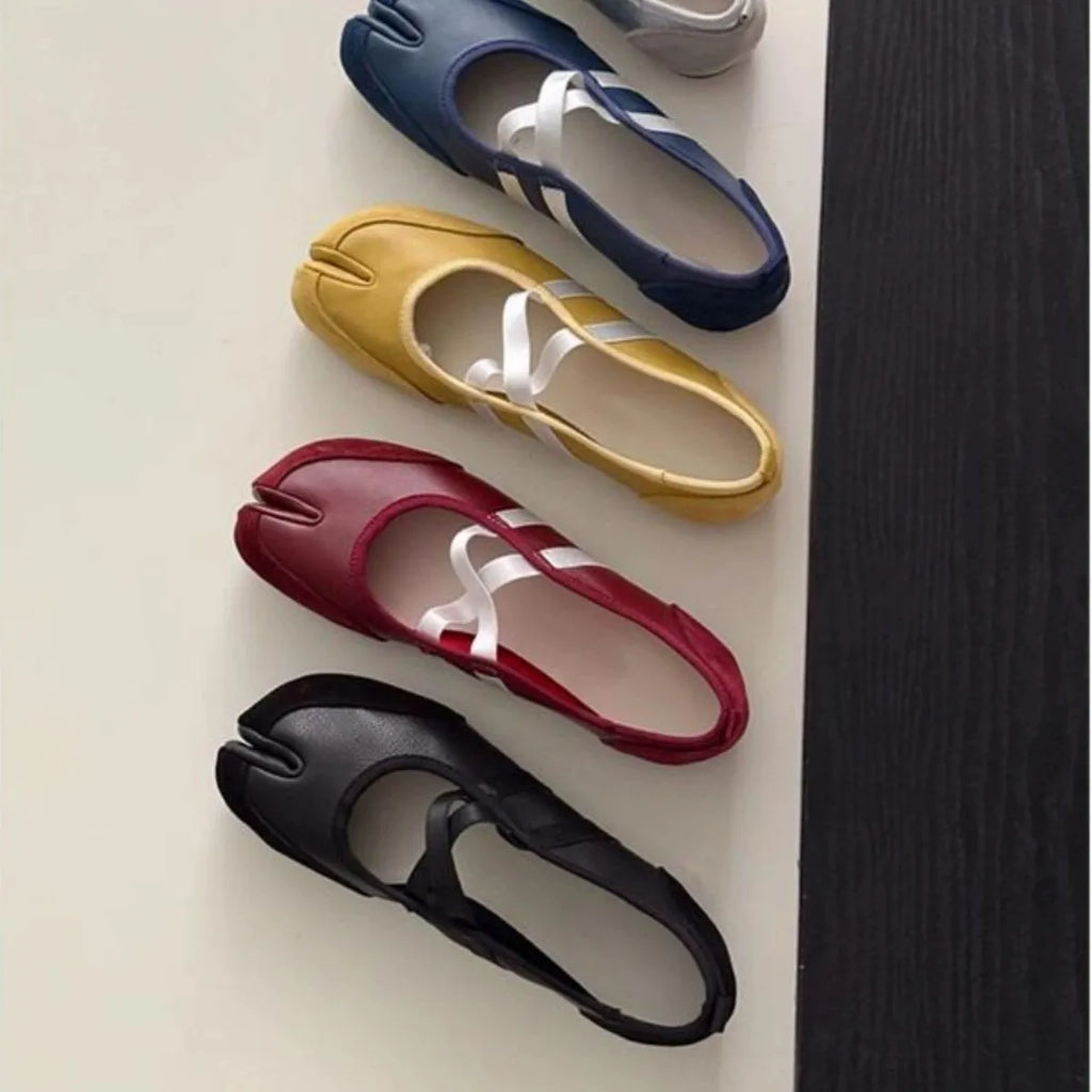 Flat Shoes for Women's Spring Autumn Leisure 2025 New Tabi Shoes Ballet Shoes Mary Jane Women's loafers women ladies Zpaxo
