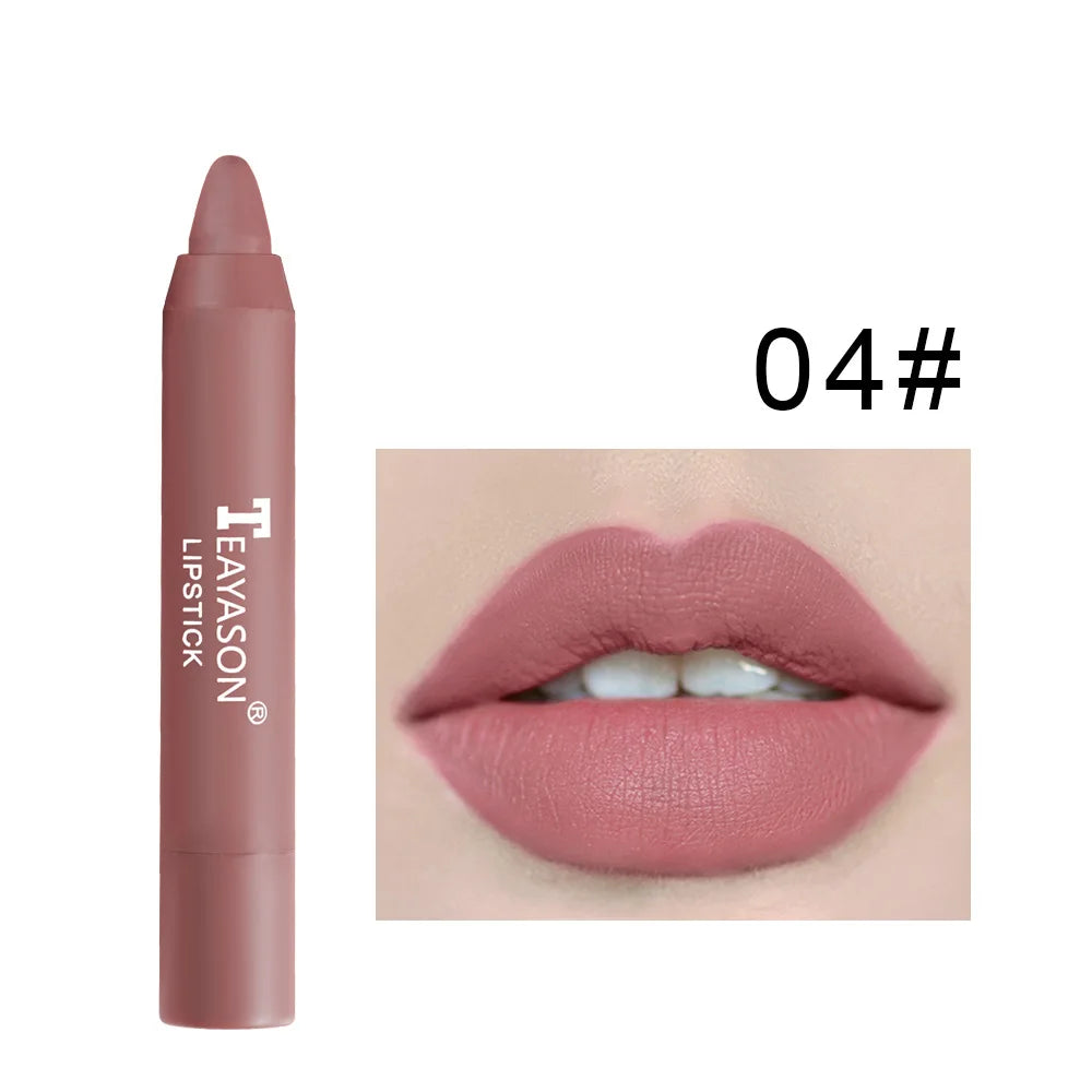 Matte velvet lipstick does not fade, does not stick to cup lipstick lipstick moisturizing lipstick pen nude earth red lipstick p Zpaxo 4