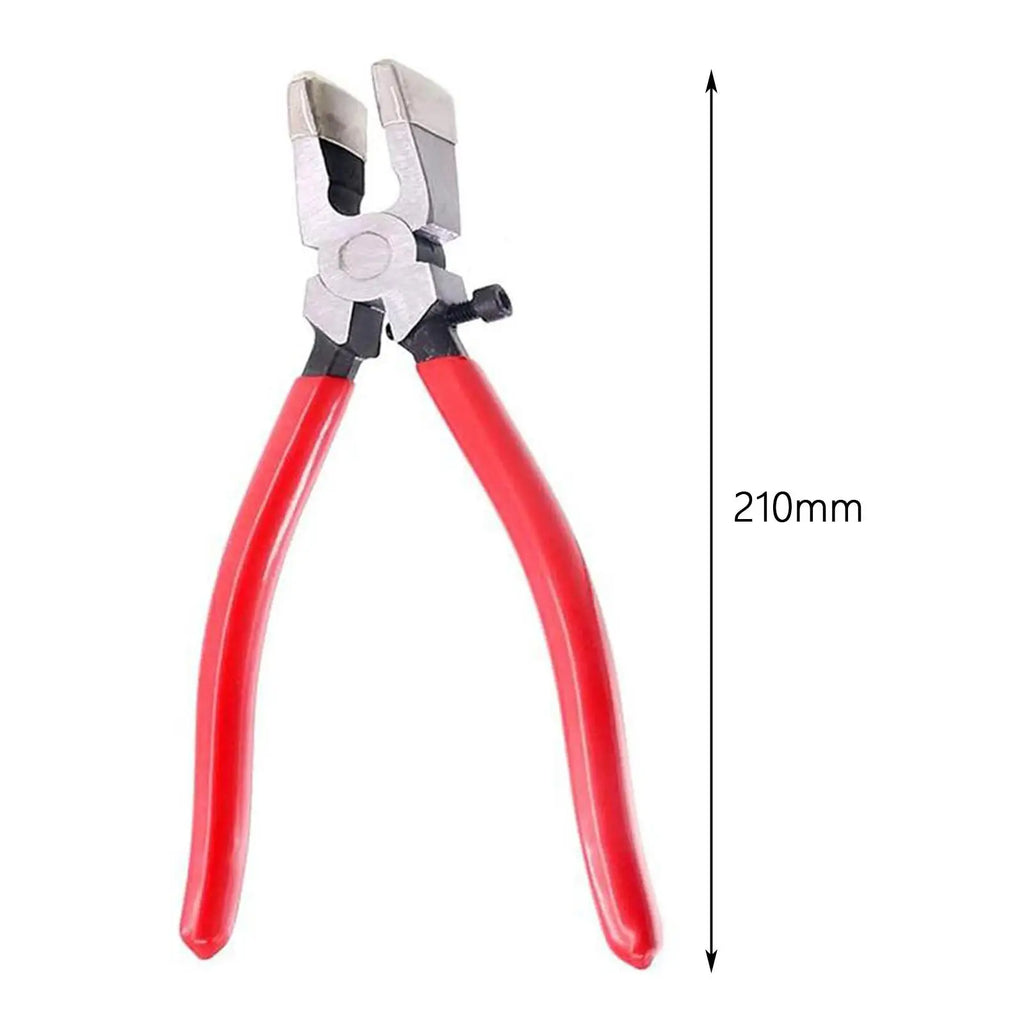 Glass Running Pliers Heavy Duty Nippers Glass Cutting Tool Key Fob Pliers Glass Breaking Pliers for Key Fob Tiles Stained Glass Zpaxo