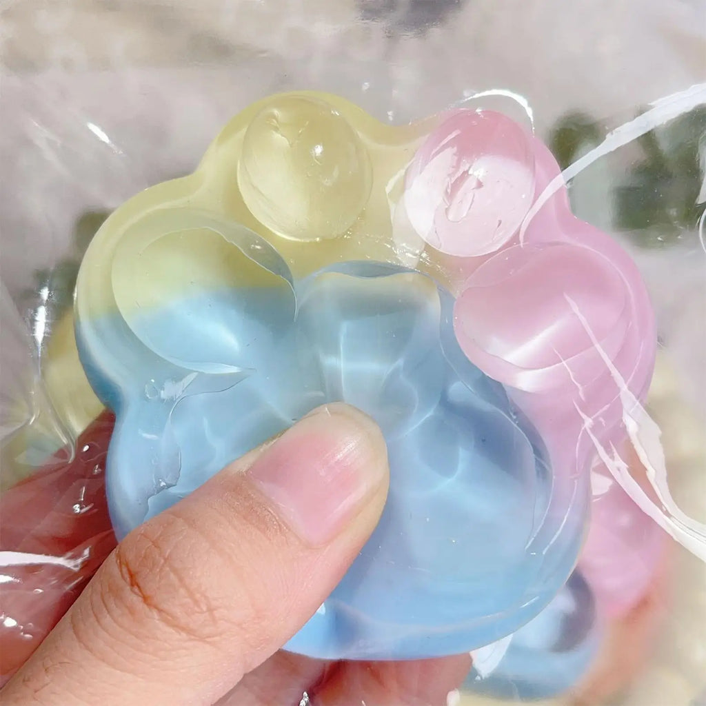 Cat Paw Squeeze Fidget Toy – Soft Stress Relief Sensory Toy Stress Relief Fidget Toy Zpaxo