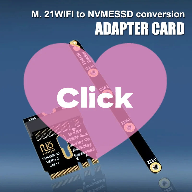 M.2 A+E To NVME SSD Adapter M2 WIFI Interface A/E Key To M Key PCIE 4.0 Riser Card With Bracket For 2230 2242 2260 2280 NVME SSD Zpaxo Default Title