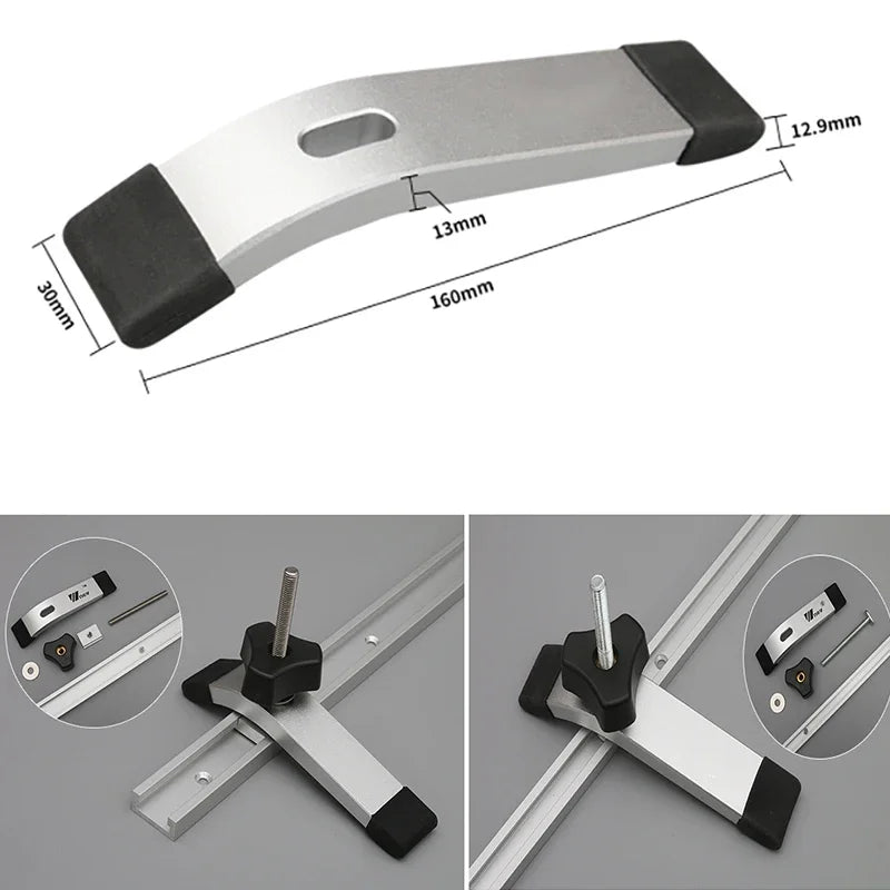 T-track Hold Down Clamp Woodworking Chute Rail Table Saw Clamps Zpaxo