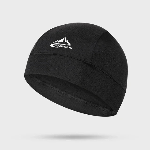 Cycling Cap Quick Dry Outdoor Anti-UV Sports Cooling Hat For Men Women Skull Cap Helmet Liner Sweat Cap for Bike MTB Running Hat Zpaxo Black