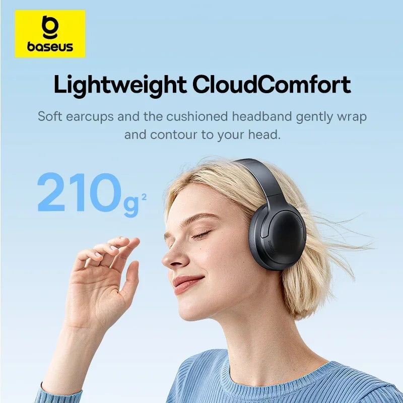 Baseus BH1 Lite Wireless Headphones Bluetooth 6 0 ENC Clear Call